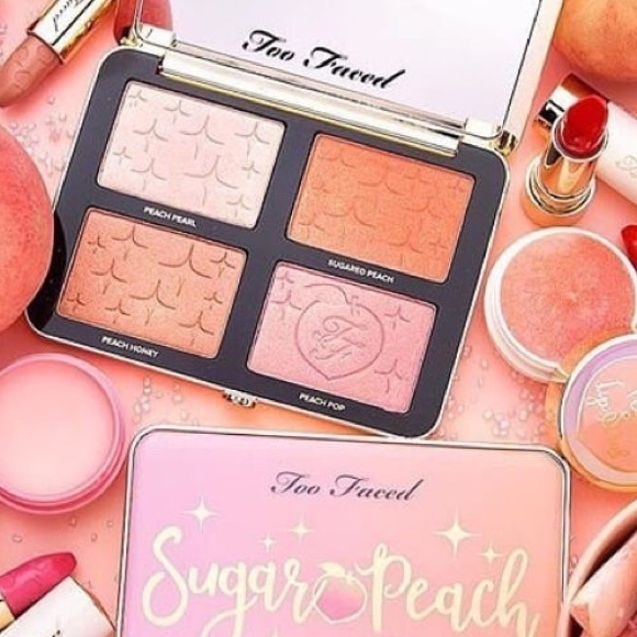 🍑SOLD Too Faced “Sugar Peach” Wet & Dry Palette - Picture 2 of 8